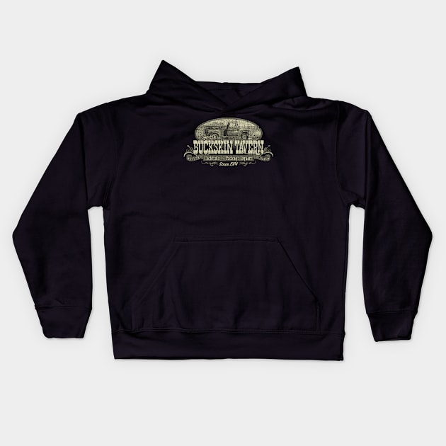 Buckskin Tavern Fredonia 1974 Kids Hoodie by JCD666